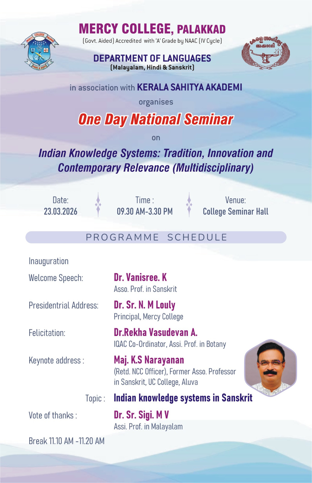 ONE DAY NATIONAL SEMINAR